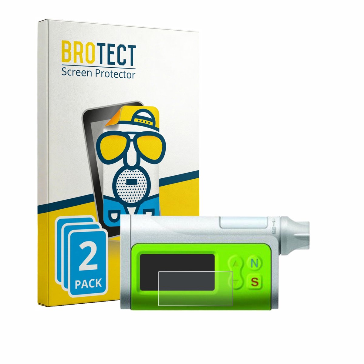 BROTECT - Screenprotector voor Dana Diabecare IIS - Folie Beschermfolie matte 2 Stuks