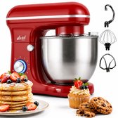 Vivid Green 1500W Keukenrobot - 5L Mengkom - 10 Snelheden - Keukenmixer - Keukenmachine - Rood