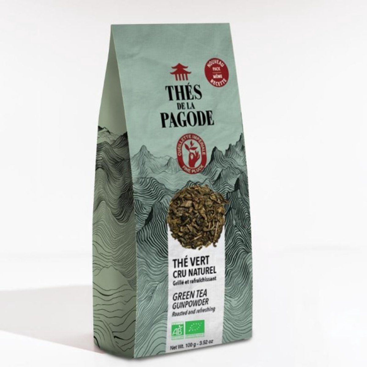 Thés de la Pagode - Groene thee - Gunpowder - Losse Thee - Biologische thee (100 gram)