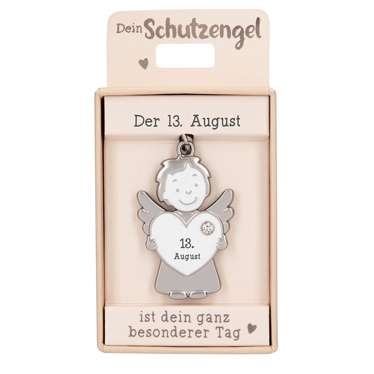Depesche beschermengel hanger 13 augustus - geluksbrenger sleutelhanger.