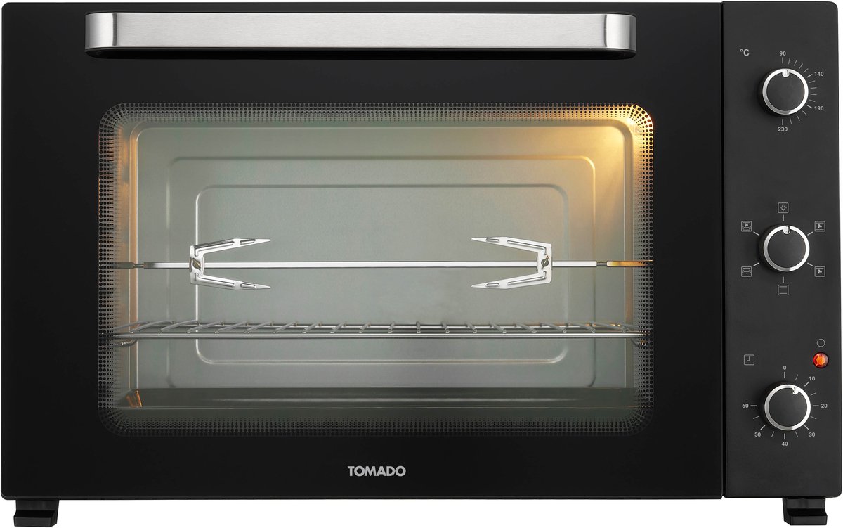 Tomado TEO7501B - Vrijstaande oven - 75 liter - Elektrische oven - Hetelucht - Timer tot 60 minuten - Zwart – foto 5