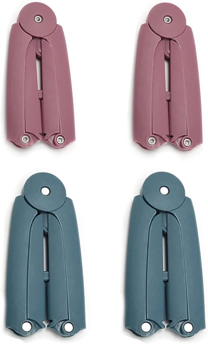 Opblaasbare Kledinghangers - Reishangers - Ruimtebesparend - Anti-slip - Voor Drogen van Wasgoed op Reis - Compact - Set van 4 - 2 kleurs - van Imperatoris