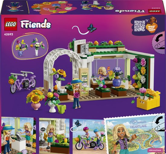 LEGO Friends Creatieve Bloemenwinkel Bouwpakket voor Kinderen met Bloemen en Speelgoedwinkel 42693