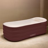 Tubble® Royale Opblaasbaar Bad - Deep Burgundy - 255L - Opvouwbaar Ligbad Volwassenen tot 188cm - Opgezet in 1 Minuut - Badkuip voor Binnen en Buiten - Home Spa - Ijsbad