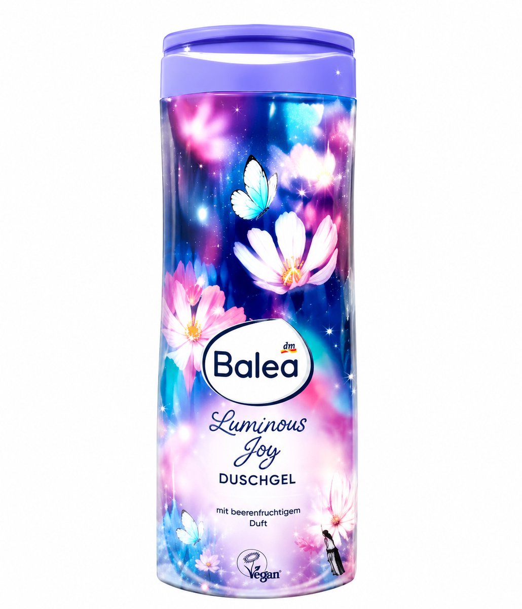 Balea Luminous Joy Duschgel – 300 ml – Limited Edition Douchegel – Bloemig Fruitige Geur – Vegan