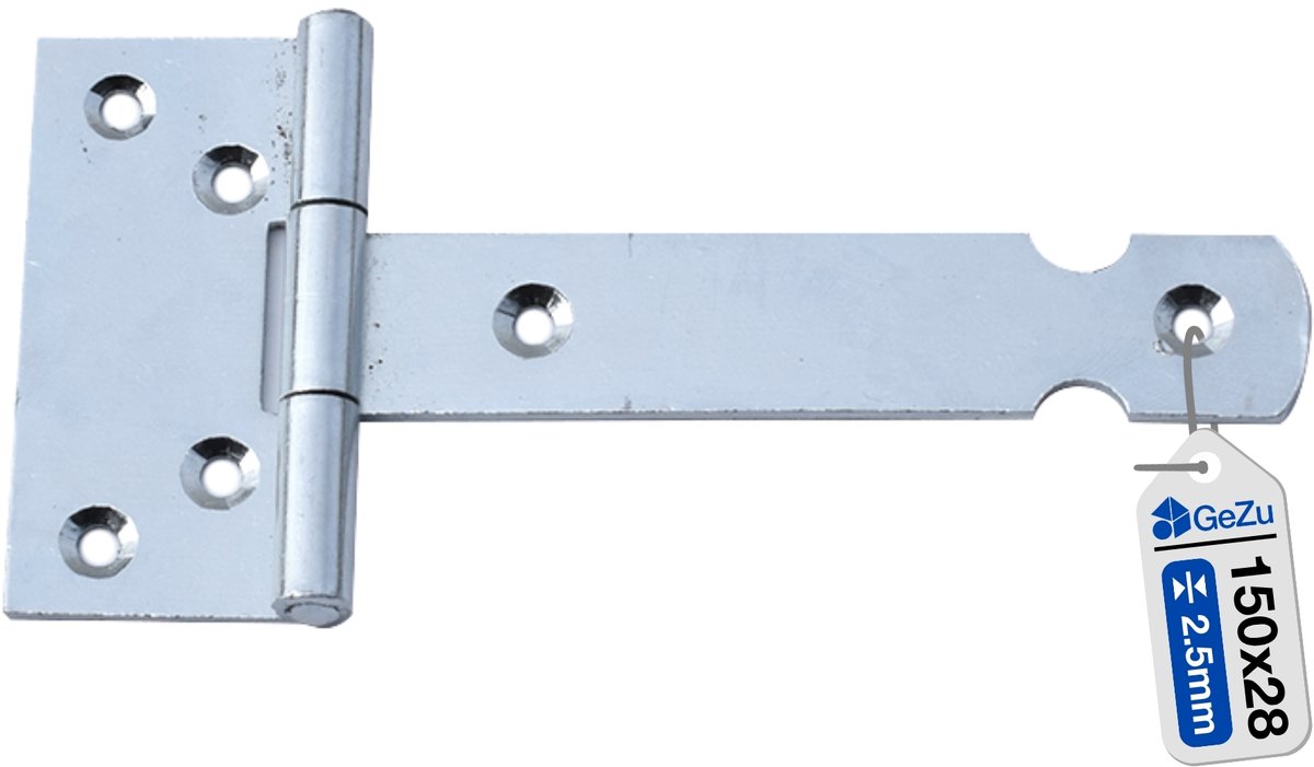 GeZu Impex T Scharnier 150 mm Gegalvaniseerd