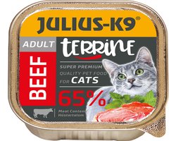 Julius-K9 - Natvoer voor volwassen katten – Smeuïge kattenpaté met rund – 5 x 100g