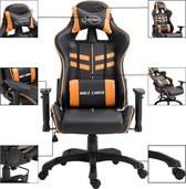 Gaming Stoel Oranje - Game Stoel - Gaming Chair - Bureaustoel racing - Racestoel - Bureau stoel gamen