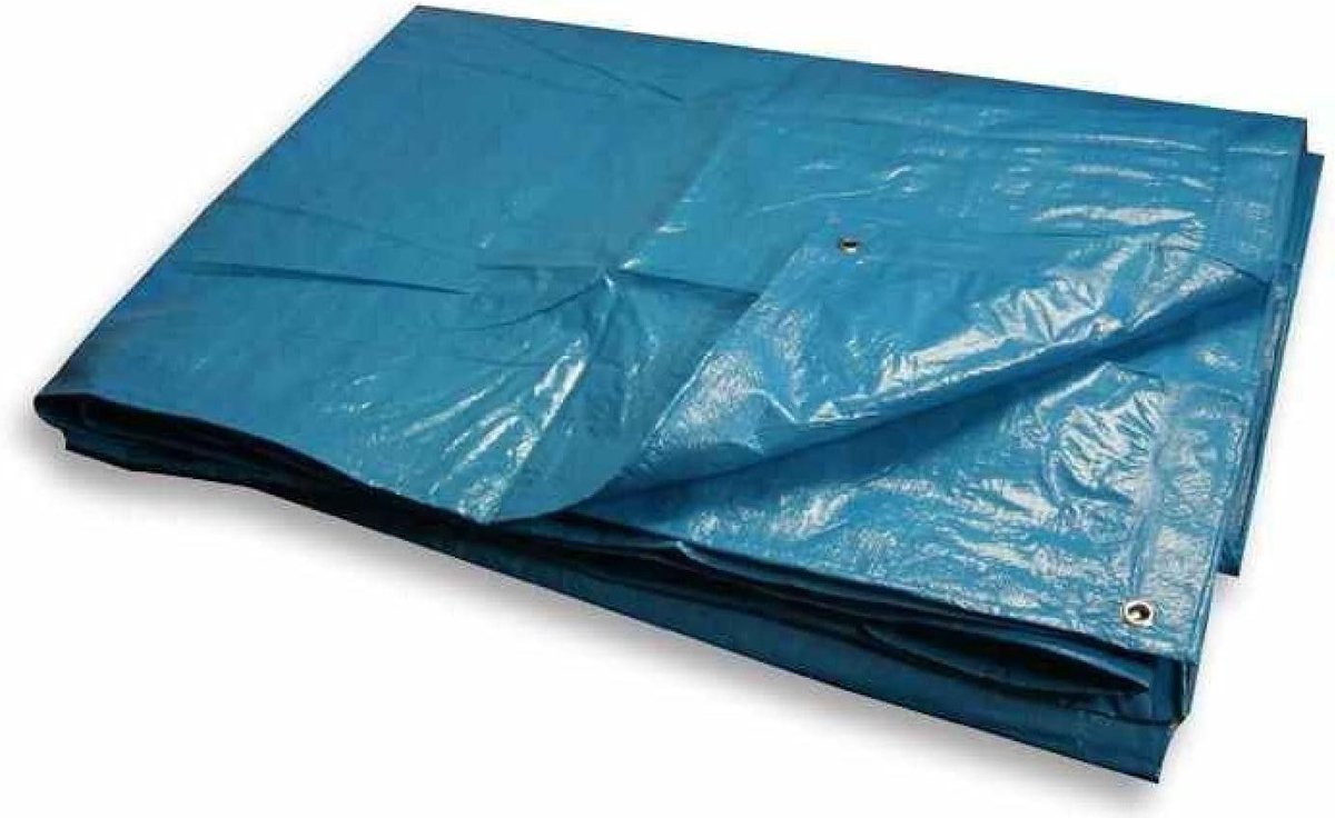 Polyethyleen Dekzeil - Afdekzeil Waterdicht - Algemene Afdekking - Waterdicht Materiaal - 1.8 x 2.7 Meter - Blauw