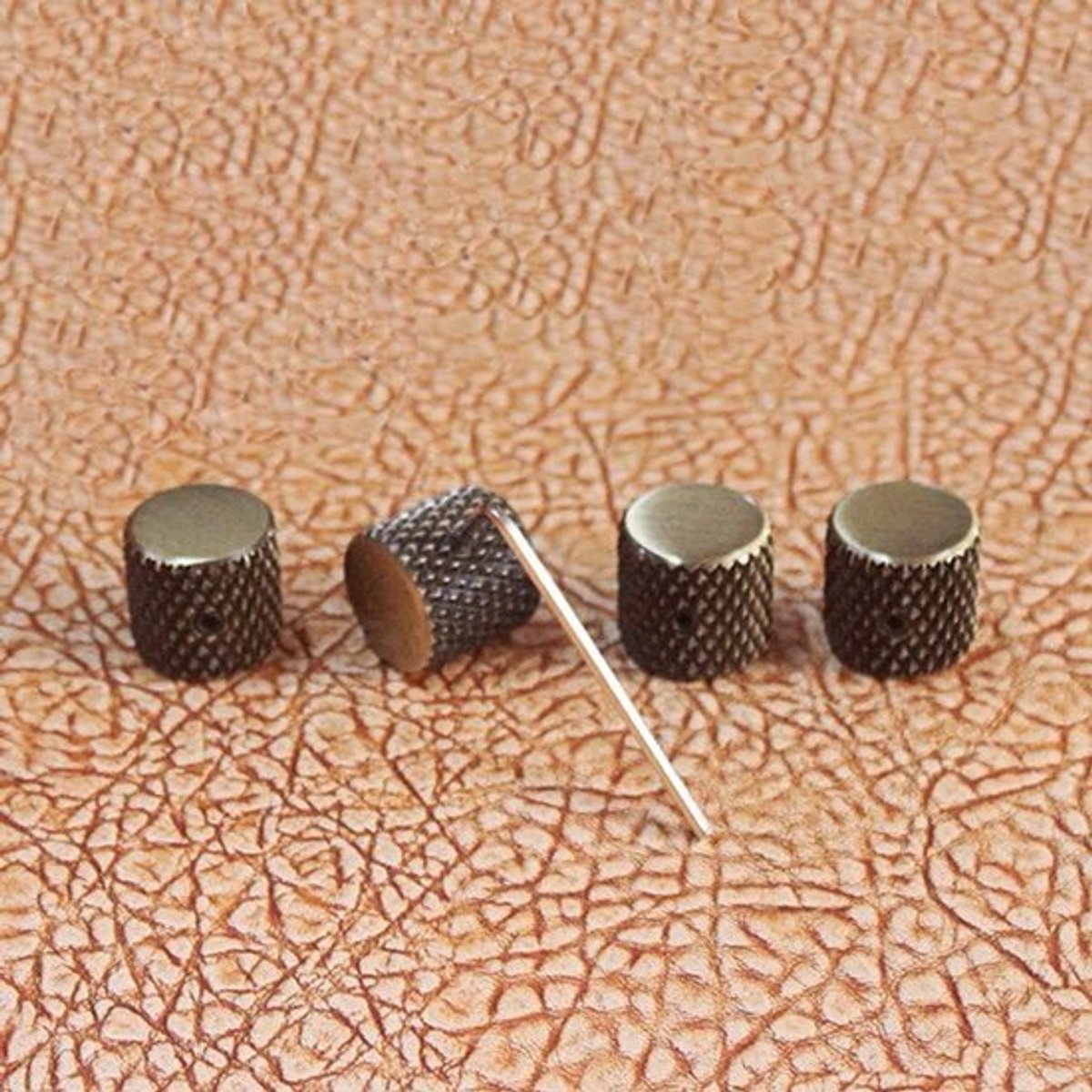 Brons Metalen Volume Tone Control Dome Knoppen voor Elektronische Gitaar - 4 Stuks