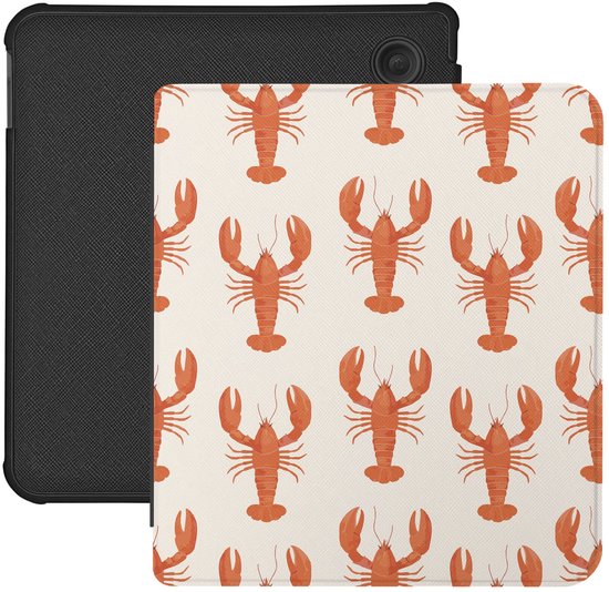 Lunso Convient pour Kobo Libra Colour (7 pouces) - Housse de protection en cuir Saffiano végétalien - Prise du jour
