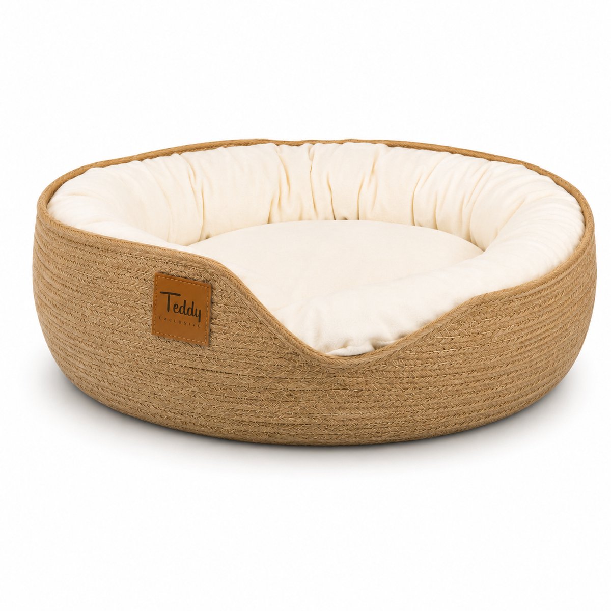 Teddy Exclusive Kattenmand Benji – Kattenbed - Kattenmand met zacht kussen – Voor kleine katten – Wit