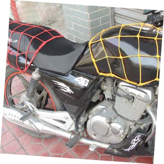 Elastisch Bagagenet voor Motorfiets en Fiets - Zwarte Cargo Bungee met Haken — afbeelding 2