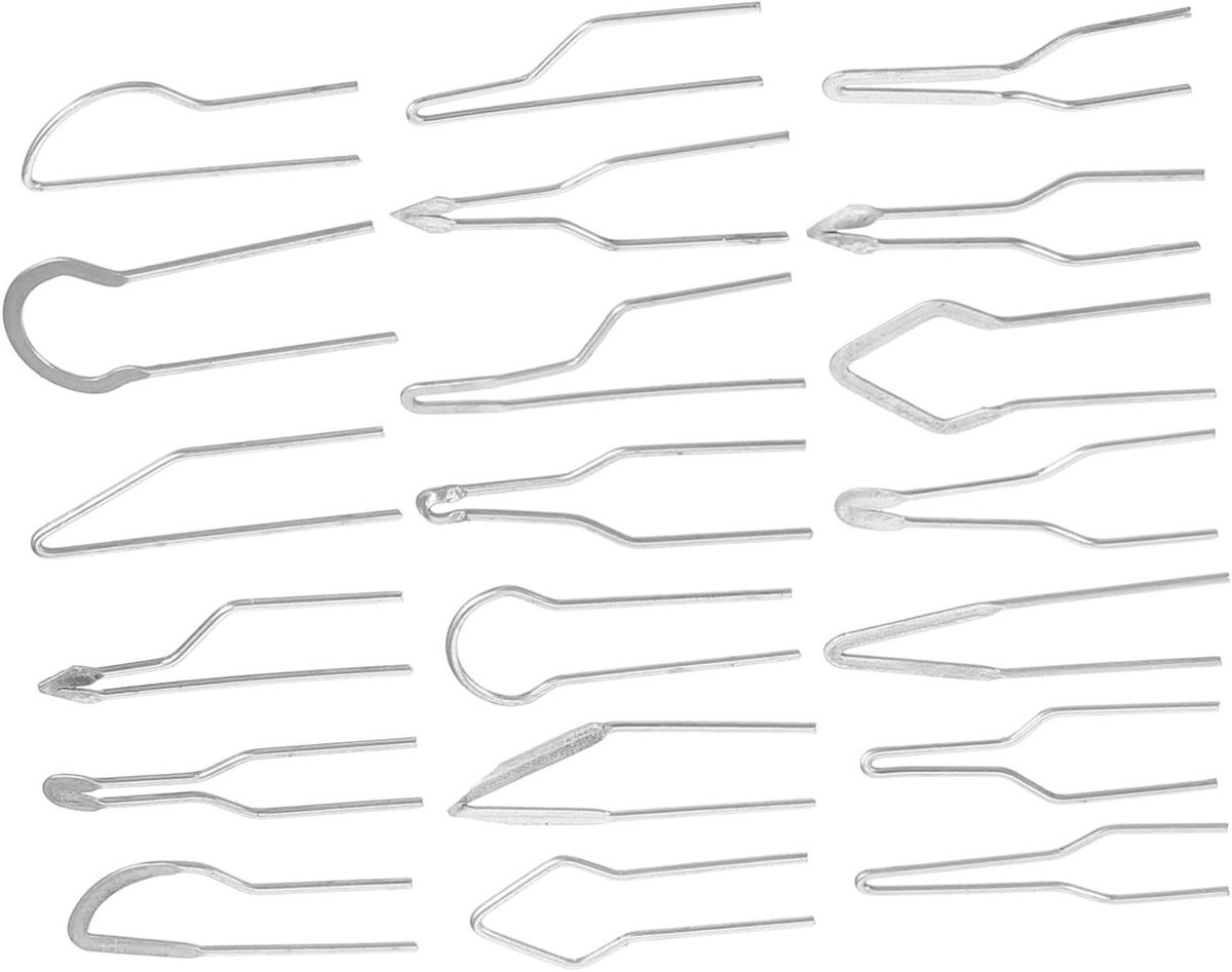 Houtbrandset Punten - Pyrografie Tips - Houtbewerking Projecten - Vervangbare Metalen Punten - 3.5x1cm - Zilver