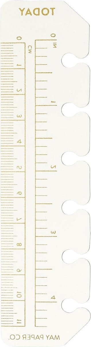Pagina Marker Liniaal - Planner Accessoire - Agenda Overzicht - Eenvoudig Wisselen - 1.8 x 5.3 Inch - Gouden Folie
