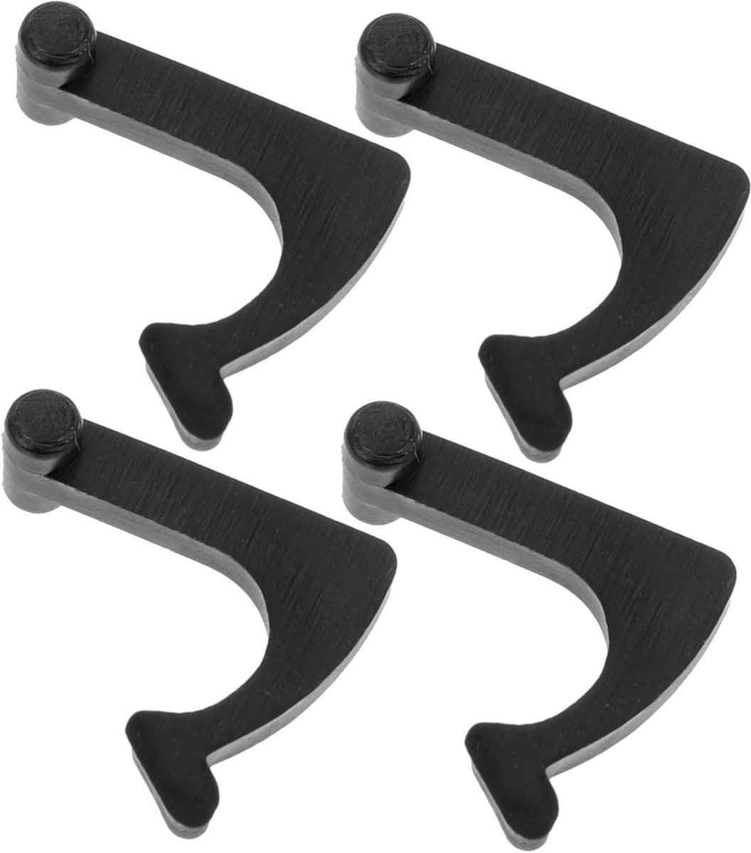 Platenspeler Arm Gesp - Platenspeler Houder - Stabiele Weergave - Eenvoudige Installatie - 4 stuks - Zwart