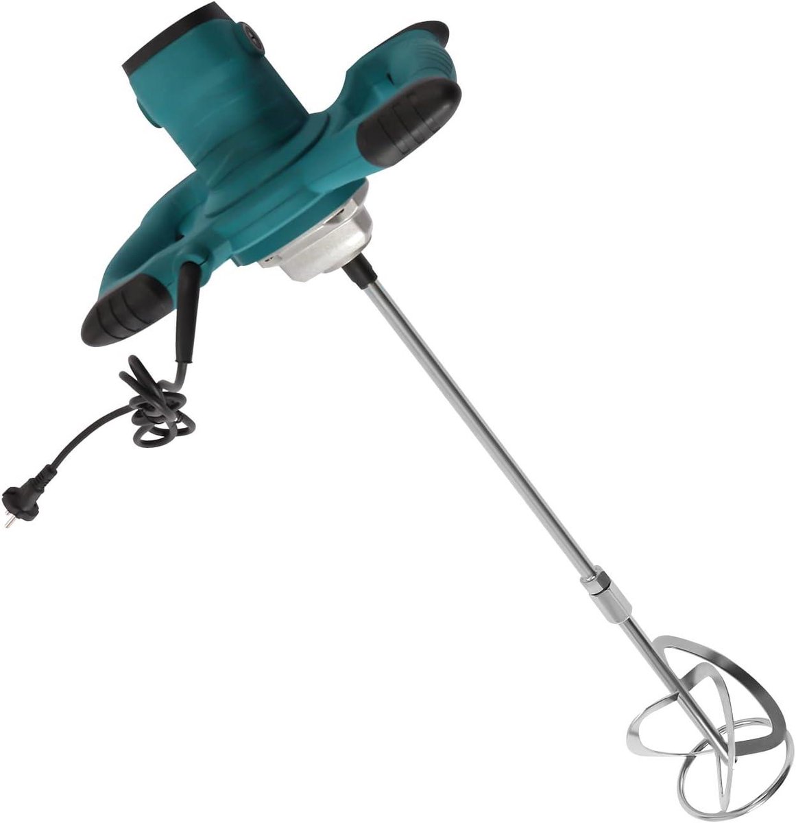 Mortelroermachine - Betonmixer Handmixer - Materialen Mengen - 6 Snelheden - 2100 Watt - Zwart Blauw