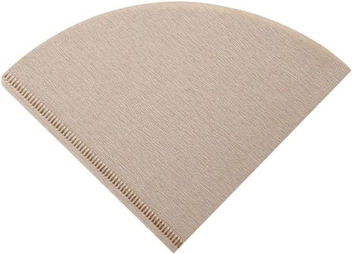 Koffie Filter Papier - Natuurlijke - Kegel Vormige - Ongebleekte - Koffie Dripper - 100 stuks Filterpapier voor Koffiezetapparaat