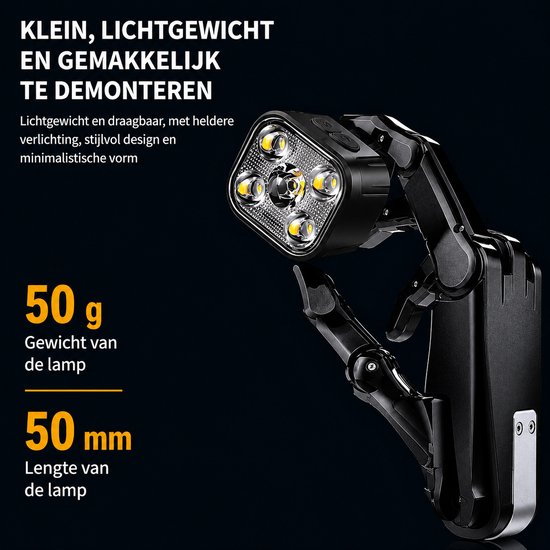 Kit d'éclairage de vélo PROKING – Rechargeable USB-C – Phare et feu arrière – 500 Lumens – Lumières de vélo LED résistantes à l'eau