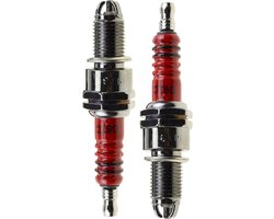 Bougie Set - Motor Onderdeel - Motor Onderhoud - Drie Elektrode - Pak van 2 - Zwart