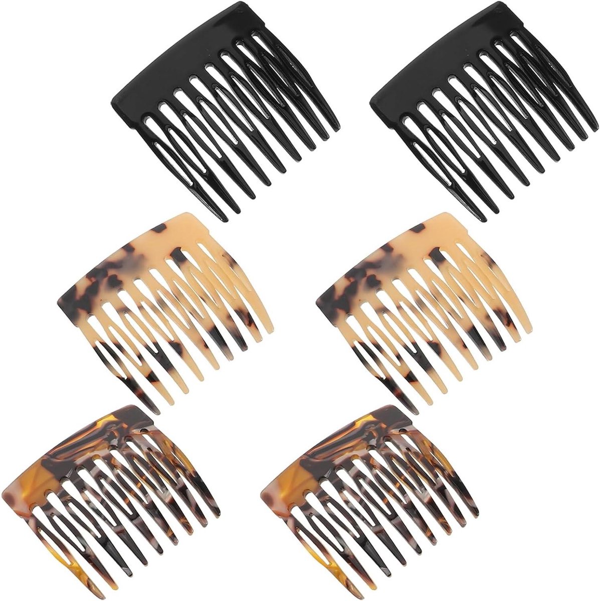 Zijkam Set - Haaraccessoires - Dagelijkse Styling - Antistatische Werking - 6 Stuks - Diverse Kleuren