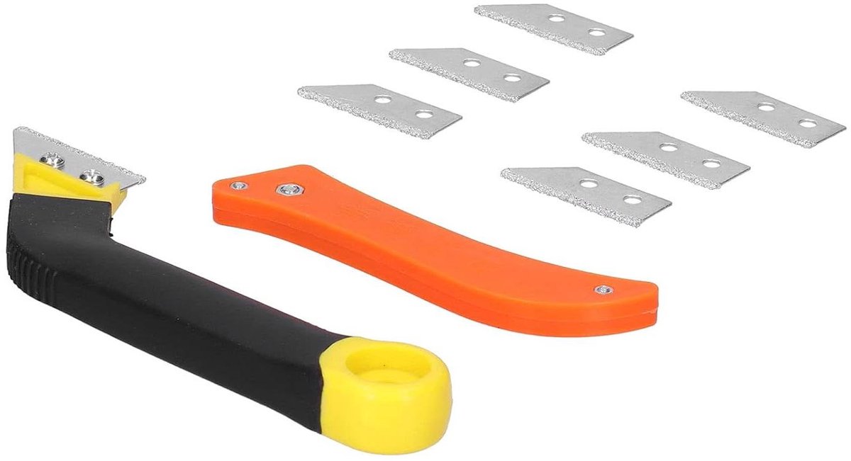 Voegen Zaagset - Tegelgereedschap - Naden Reinigen - Inclusief Extra Messen - 2 Delig - Grijs