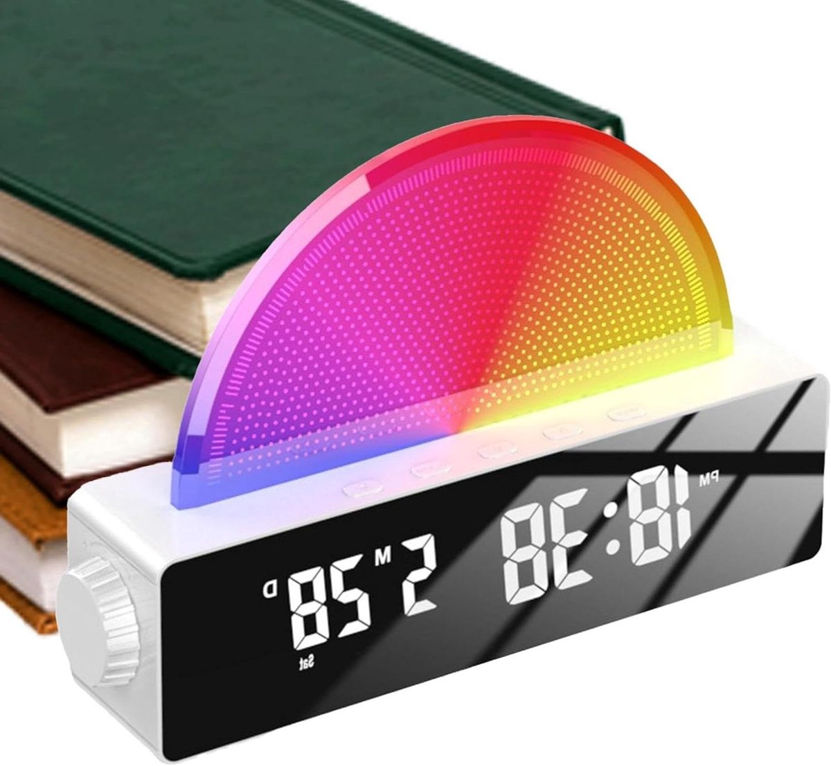 Wake Up Light Sunrise Alarm Clock, Sunrise Alarm Clock, Night Light with Alarm Clock Atmosphere, Heavy Sleeper Alarm Clock, Intelligent Alarm Clock, Alarm Clock for Bedroom