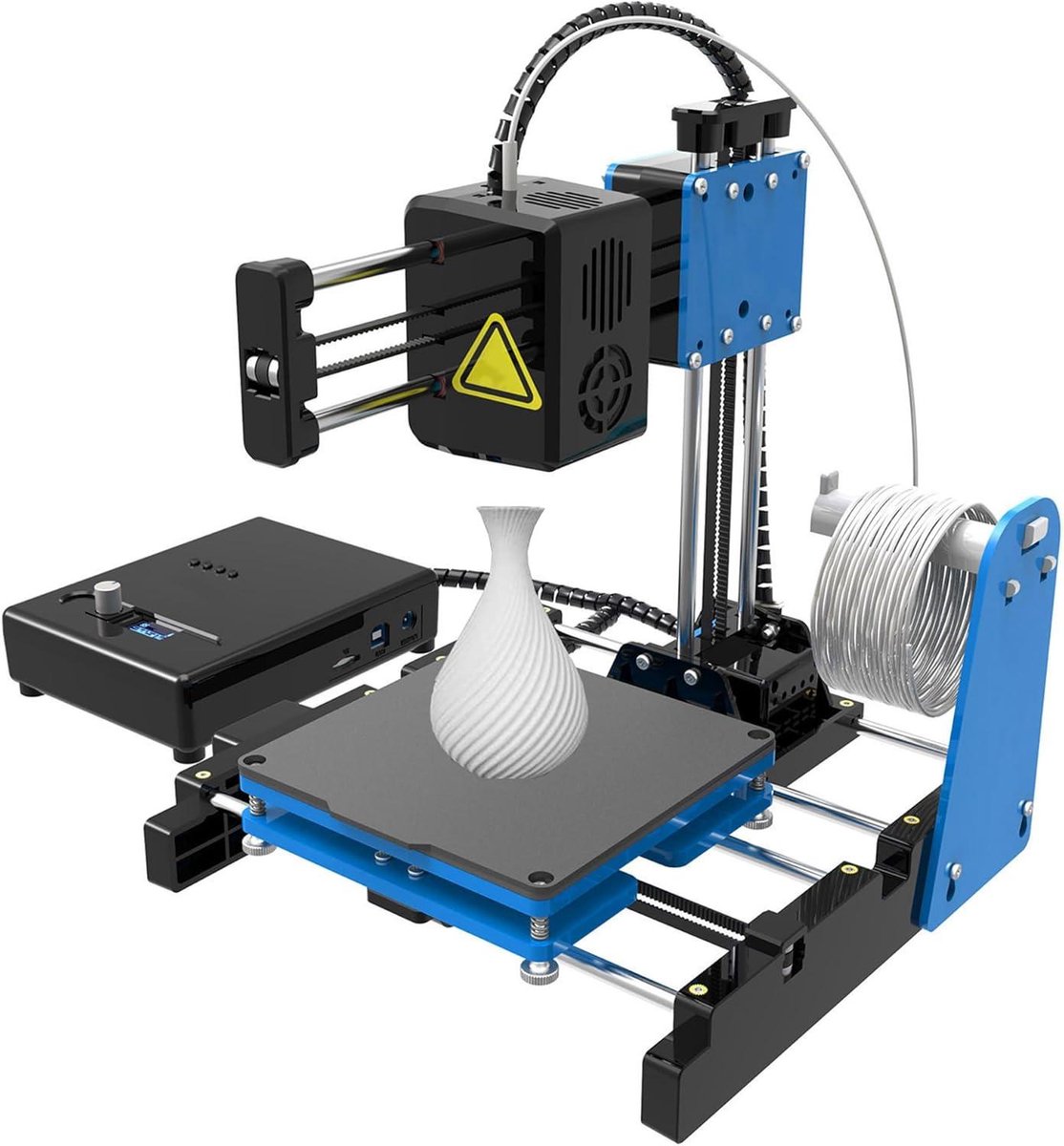 Mini 3D Printer - Desktop Printer - Hobby Creatie - Magnetisch Printplatform - 100x100x100mm - Zwart
