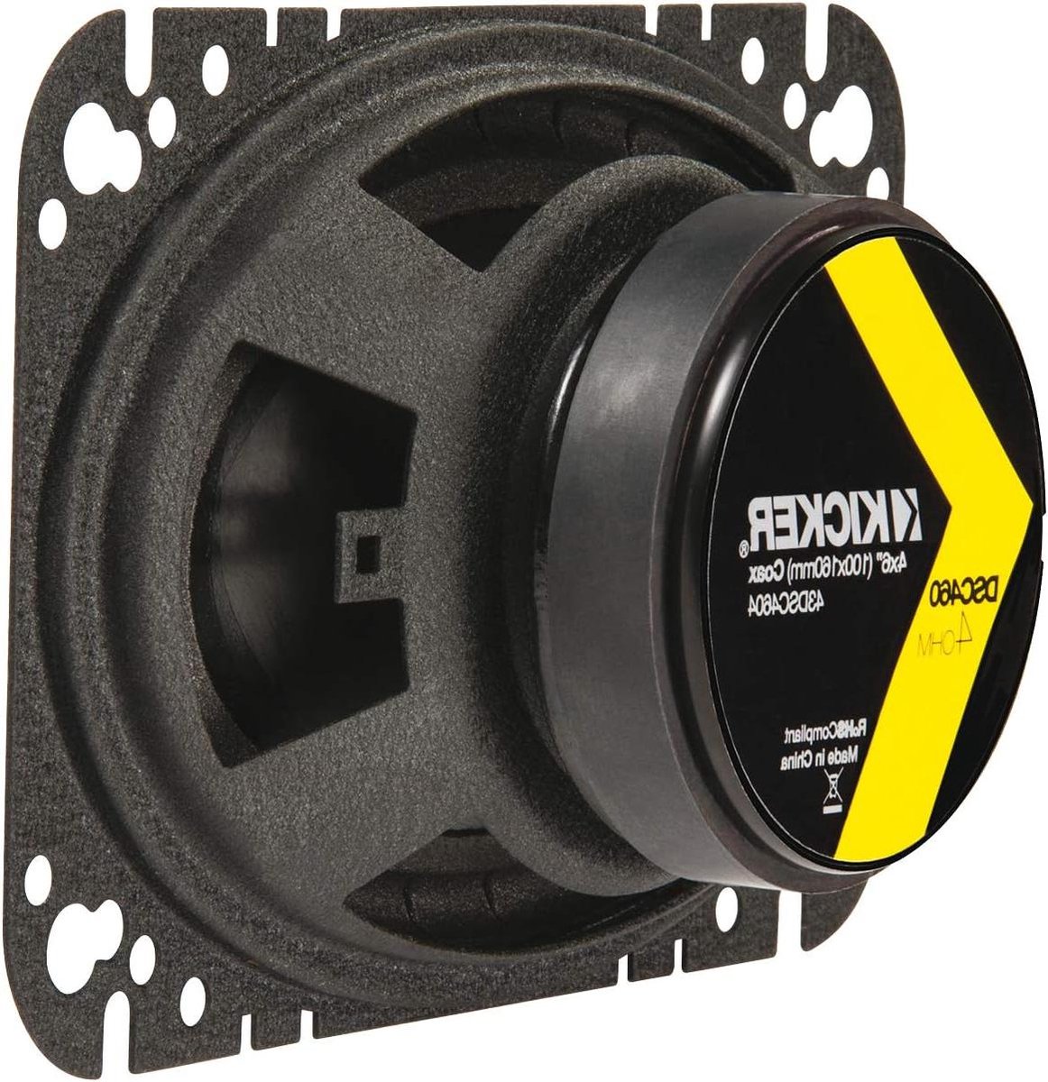 Autoluidsprekers Set - Auto speakers - Muziek Luisteren - 2-weg Coaxiaal Ontwerp - 4x6 Inch - Zwart