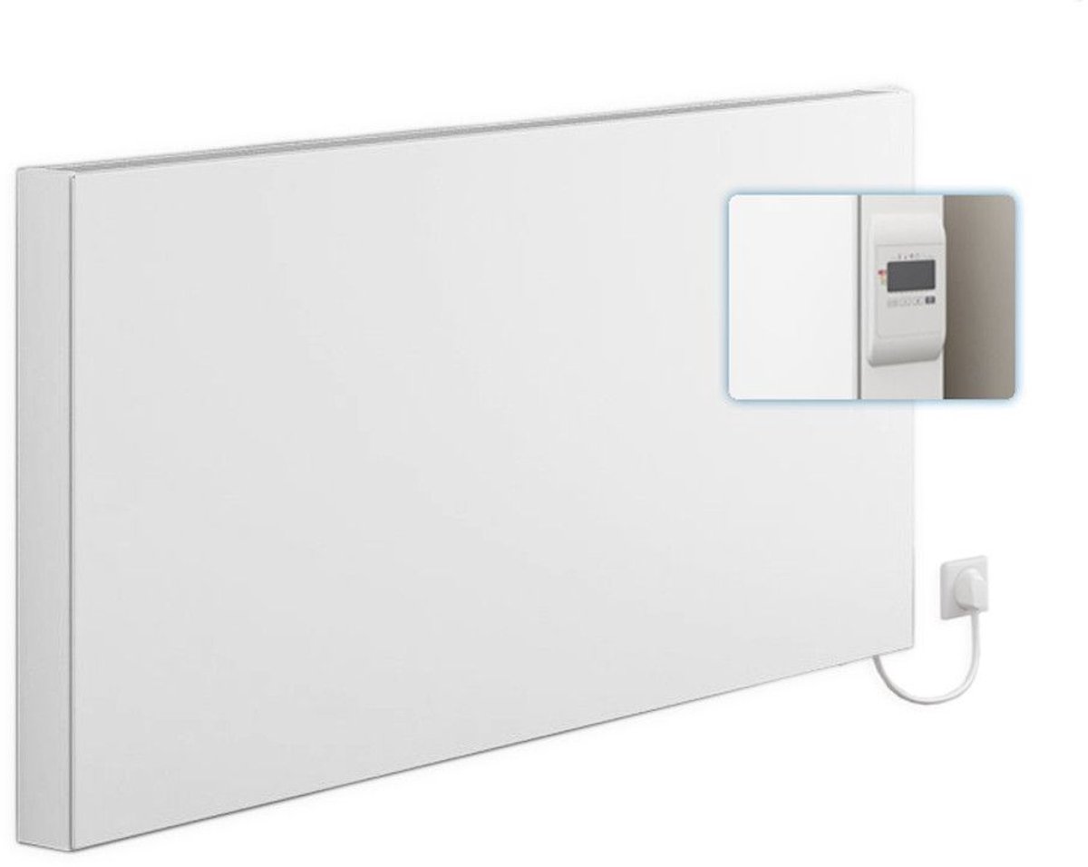 Kermi x-therm +e Elektrische radiator, Plan 600x1200 mm, 2000 Watt, Regelaar links, met stekker, P1E2106012019DK