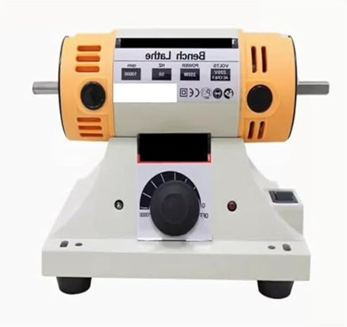 Edelsteen Polijstmachine - Mini Tafelslijpmachine - Houtbewerking en Sieraden - Zuivere Koperen Motor - 16.5 x 15 cm - Standaard Set