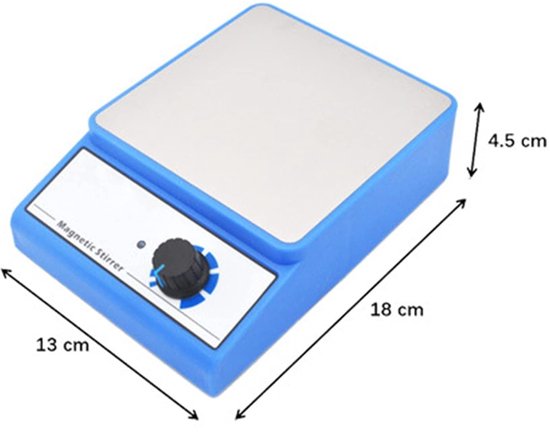 Magnetische Roerder - Lab Mixer - Vloeistoffen Mengen - Grote Capaciteit - 3000 ml - Zilver — afbeelding 5