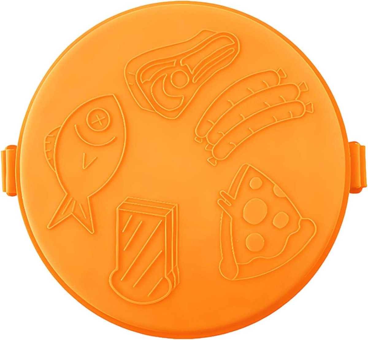 Magnetron Bakplaat - Pizza Maker - Snel Ontbijten - Geen Voorverwarming Nodig - 25 cm Breed - Oranje