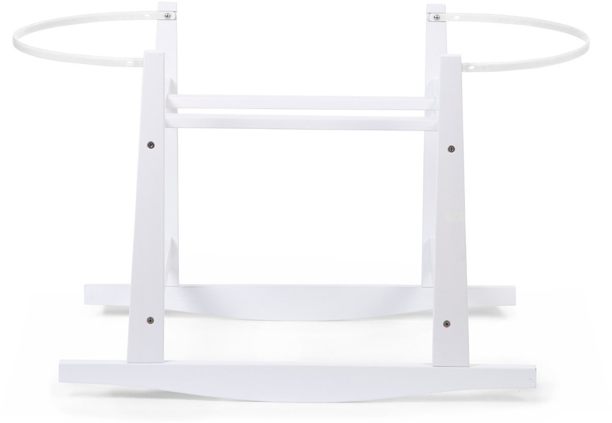 Childhome Wiegstandaard voor Moses mand - Dennenhout - Wit - 85 x 46 x 54 cm