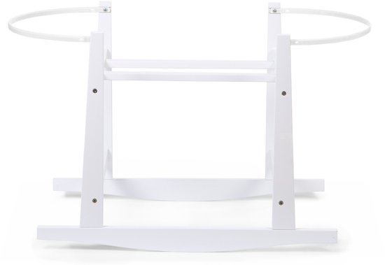 Childhome Wiegstandaard voor Moses mand - Dennenhout - Wit - 85 x 46 x 54 cm