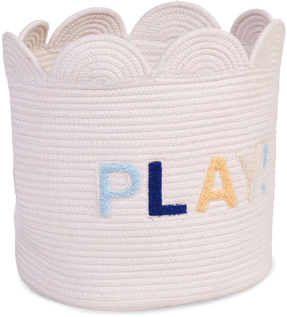 Childhome Flower Collection - Opbergmand - Speelgoedmand - Bloem - 35x35x35cm - Wit