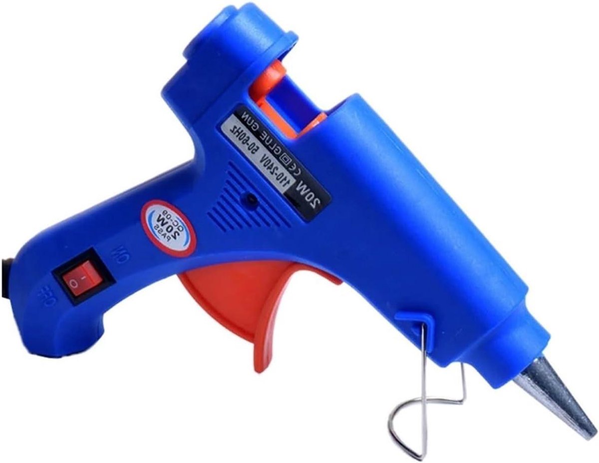 Lijmpistool - Hitte lijm - Hobby projecten - Snelle opwarmtijd - 20 W - Blauw