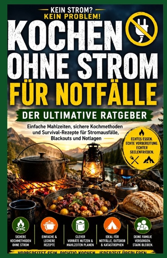 Kochanleitung ohne Strom für Notfälle. - cover