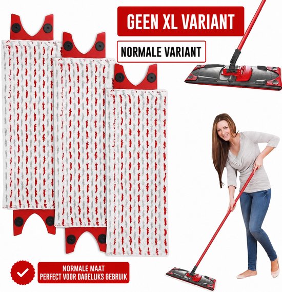 3 pack - Geschikt voor Vileda Ultramax Flatmop Vervanging - microvezeldoekjes - Voor harde vloeren - dweilkopvervanging - vervangende microvezel dweilkoppen - Machinewasbaar - Herbruikbare padvervanging - voor diepe reiniging - Vlekverwijdering