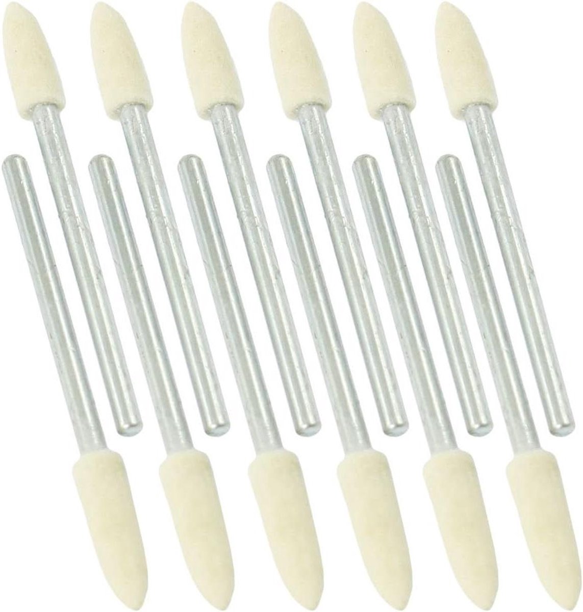 Polijstgereedschap Set - Felt Bobs - Metaal Bewerken - Kegelvormige Koppen - 12 Stuks - Niet gespecificeerd