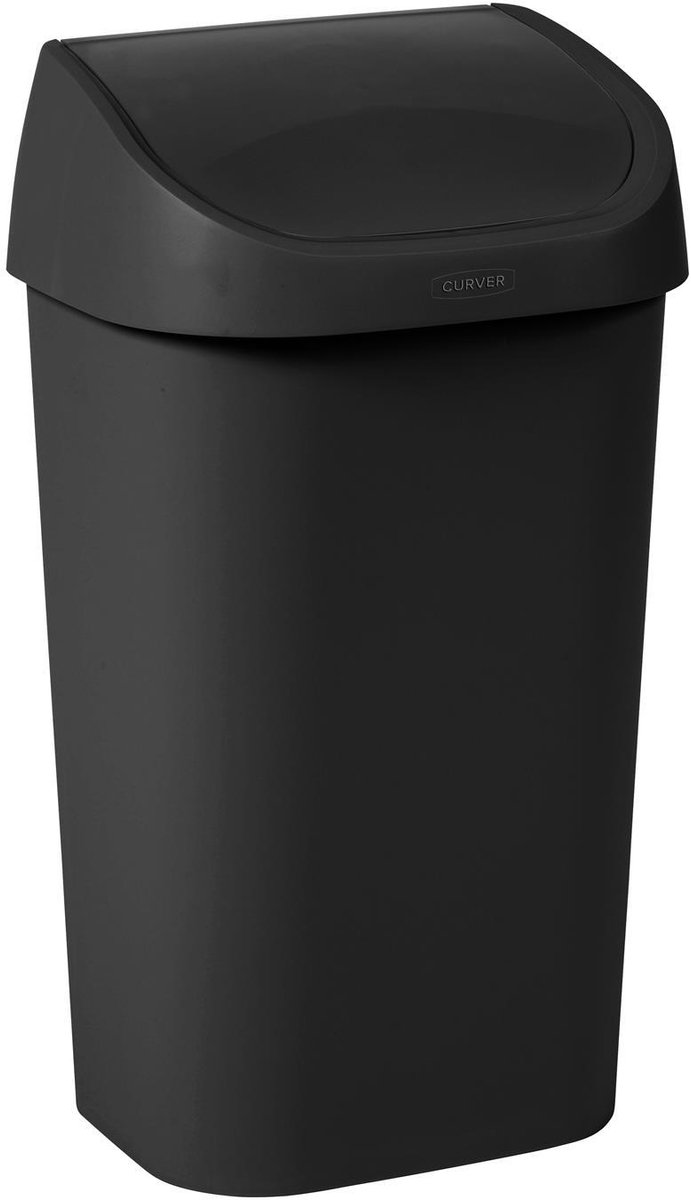 Curver Mistral Swing afvalbak 50L zwart