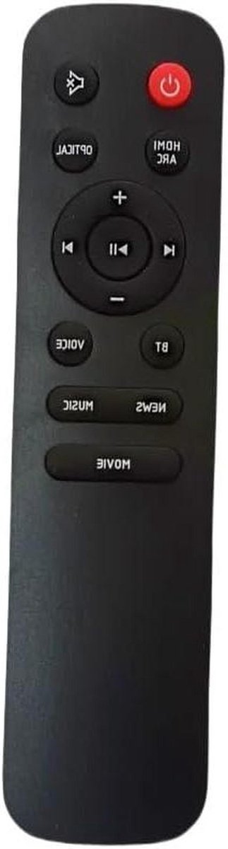 Afstandsbediening - Soundbar Bediening - Home Cinema - Directe Werking - Compact Formaat - Zwart