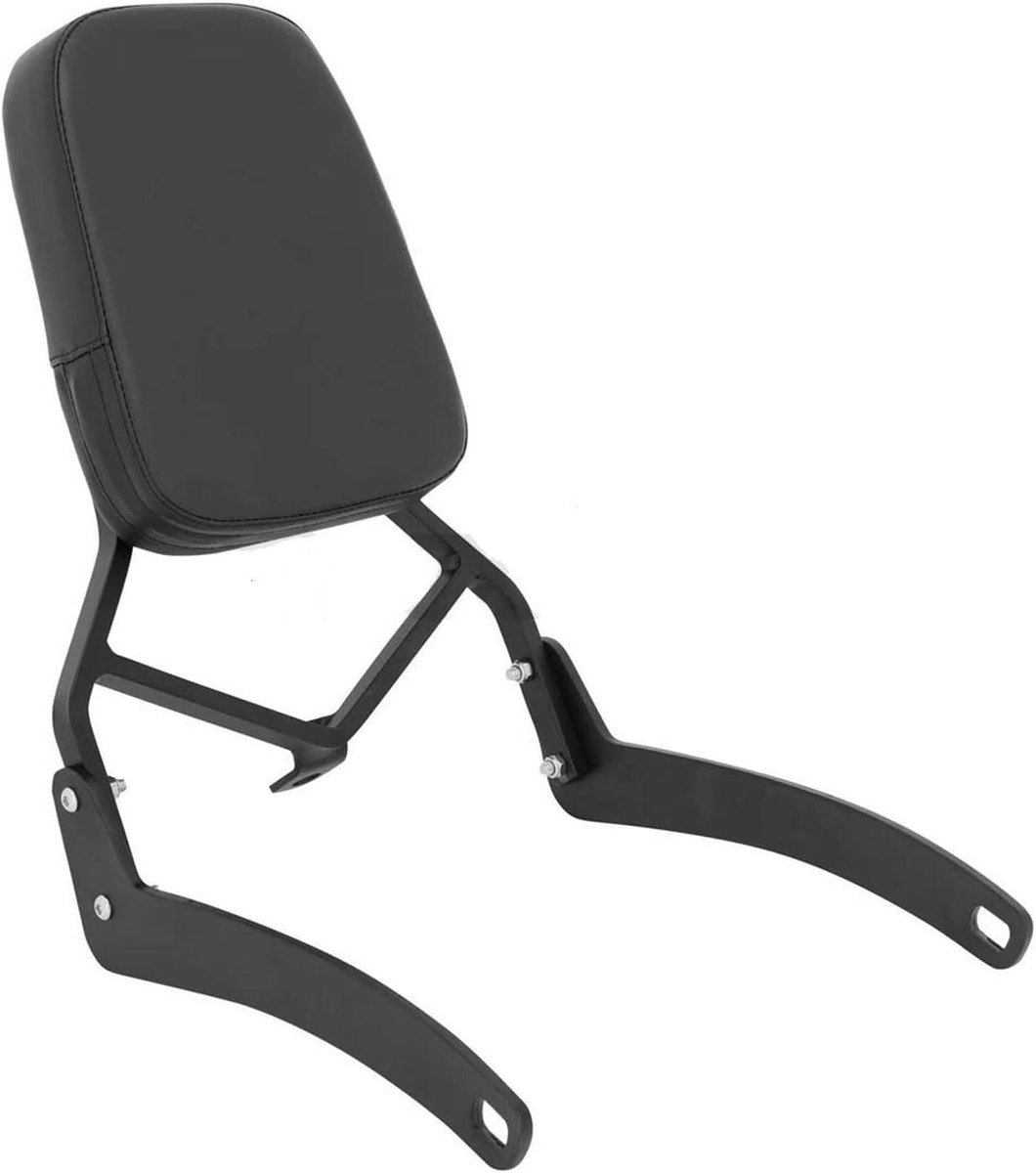 Passagierskussen Achterrugleuning - Motor Sissy Bar - Comfortabele Ritten - Inclusief Bagagedrager - 323 kg - Zwart