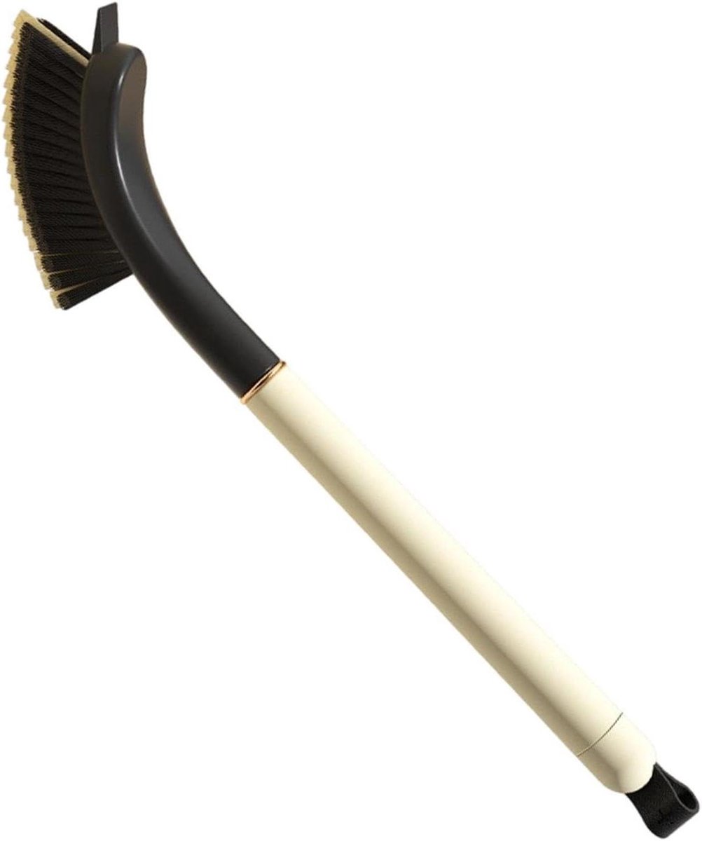 Voegenborstel - Kierreiniger - Moeilijke plekken reinigen - Antislip handgreep - 32.5 cm - Grijs