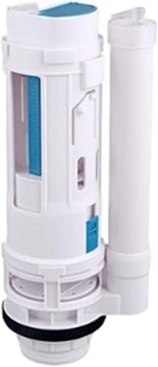 Toiletafvoerklep - Dubbele spoeling - Water besparen - Gedeelde afvoer - 25CM - Wit