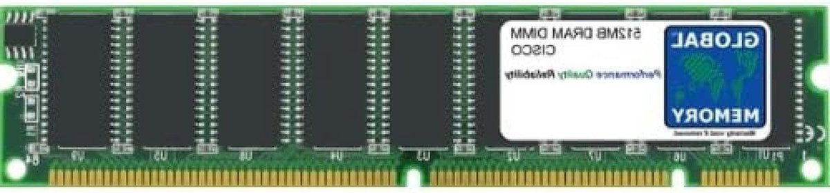 DRAM DIMM Geheugen - RAM Module - Server Upgrade - Hoge Prestaties - 512MB - Zwart