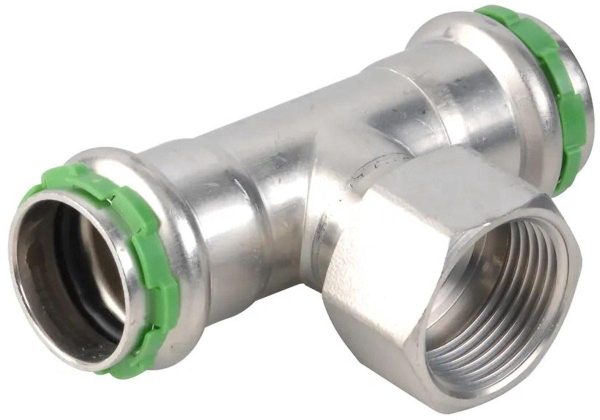 VSH SudoPress RVS T-stuk binnendraad FFF 42xRp1"x42 Type SP6130GV, 6551193