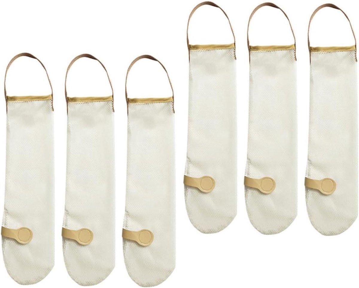 Herbruikbare Groentezakken - Wasbare Bewaarzakken - Keuken Organisatie - Ademend Mesh Materiaal - 40x11 cm - As Shown