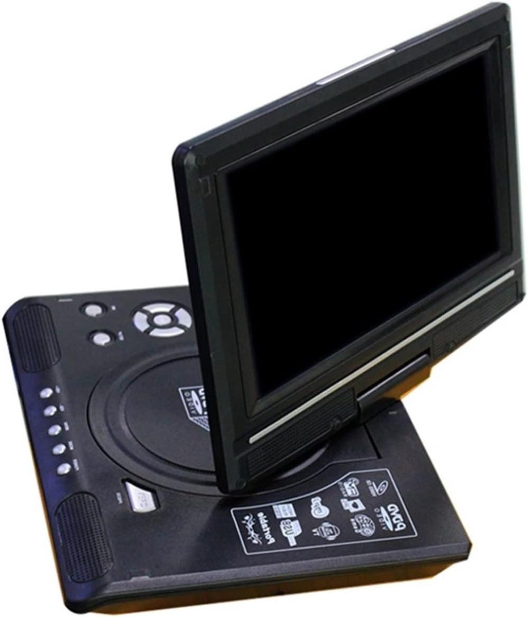 Draagbare DVD-speler - HD Videospeler - Onderweg Entertainment - 270 Graden Rotatie - 9.8 Inch Scherm - Zwart