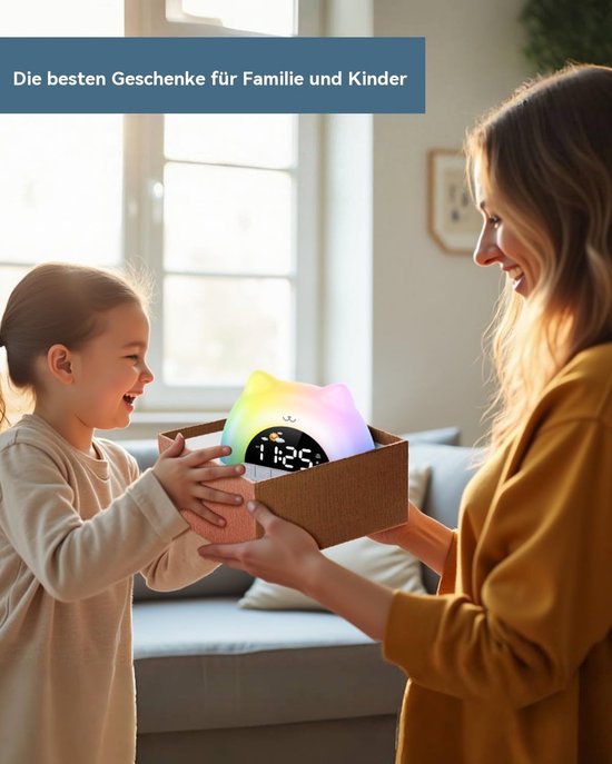Kinderwekker Digitaal - Nachtlamp Klok - Wakker Worden - Elf Kleuren - Niet Vermeld - Meerdere Kleuren — afbeelding 5